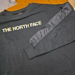 The North Face‎ Womens Black Crop Sweatshirt Drawstring Pullover Top Size M